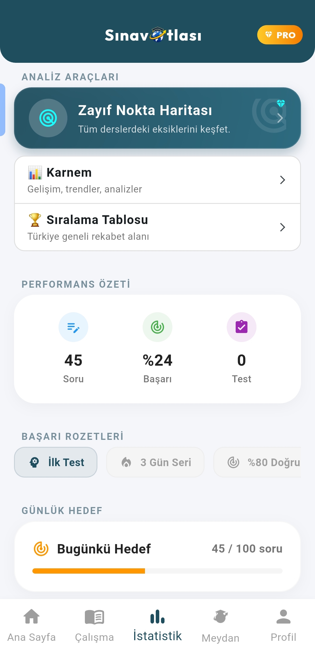 Sınav Atlası Ekran 9